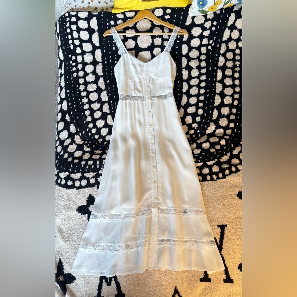 Reformation Wynton Dress In Ivory, brand new, never worn, no flaws. - Picture 8 of 16